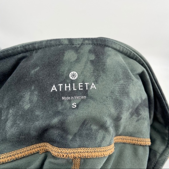 Athleta Army Green Tie Dye Chaturanga Leggings - Picture 5 of 7